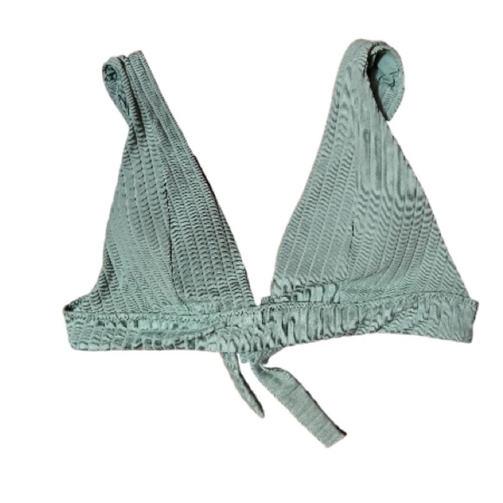 Becca by Rebecca Virtue Green Bikini Top Size Small